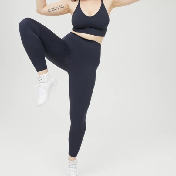 aerie Pants - Aerie Real Me 7/8 Hi Rise Legging Steel Blue Large